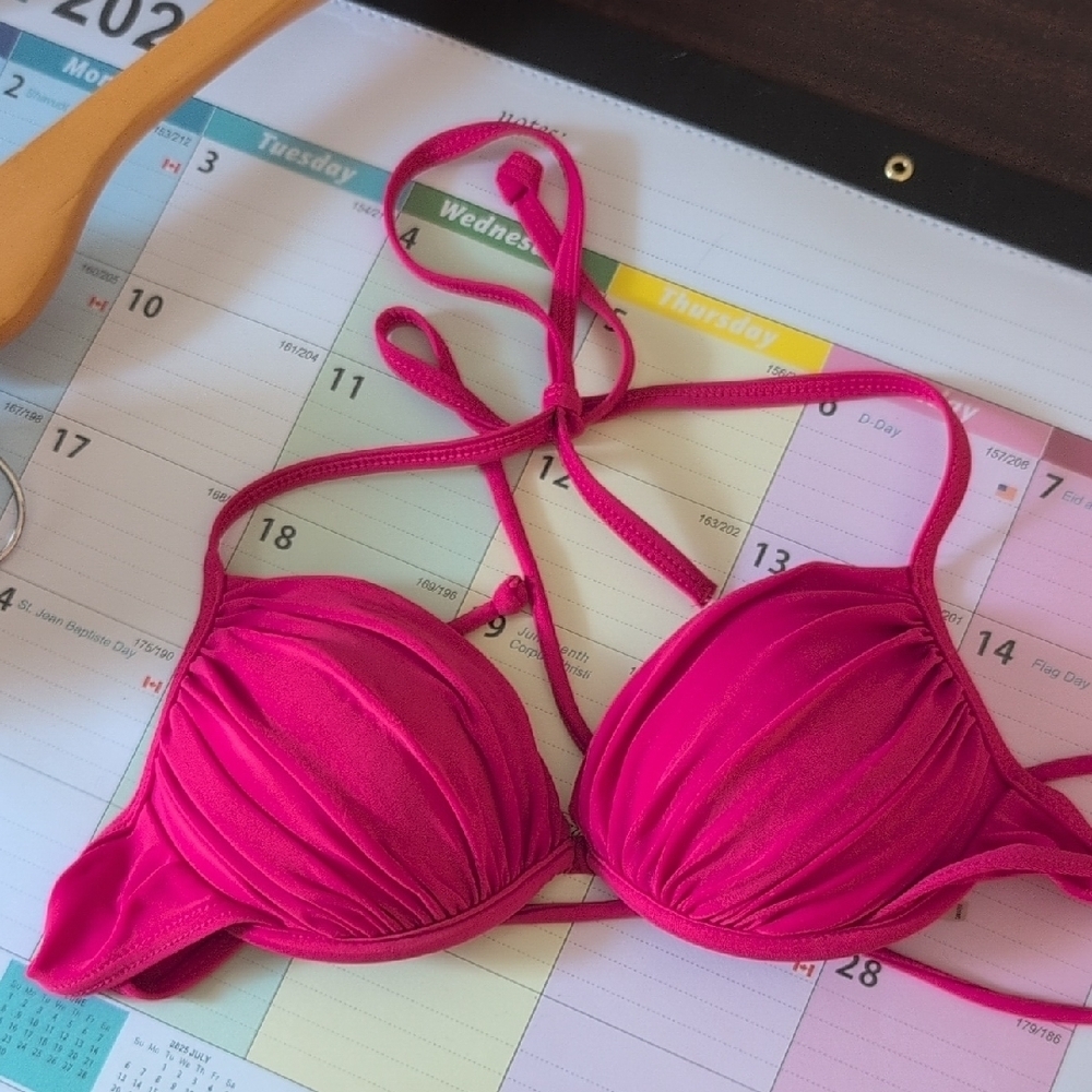 SIMONS PINK BIKINI TOP SIZE X SMALL